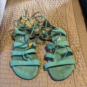 Cape Robbin Aqua Gladiator Sandals